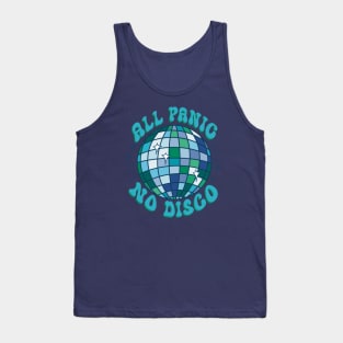 All Panic No Disco - Blue Tank Top